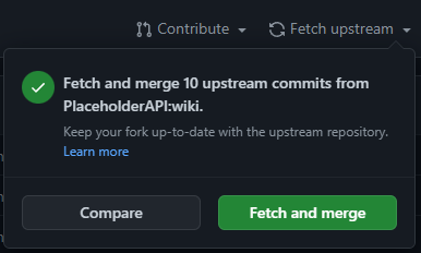 upstream needs update