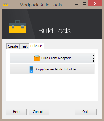 Build Tools : Release