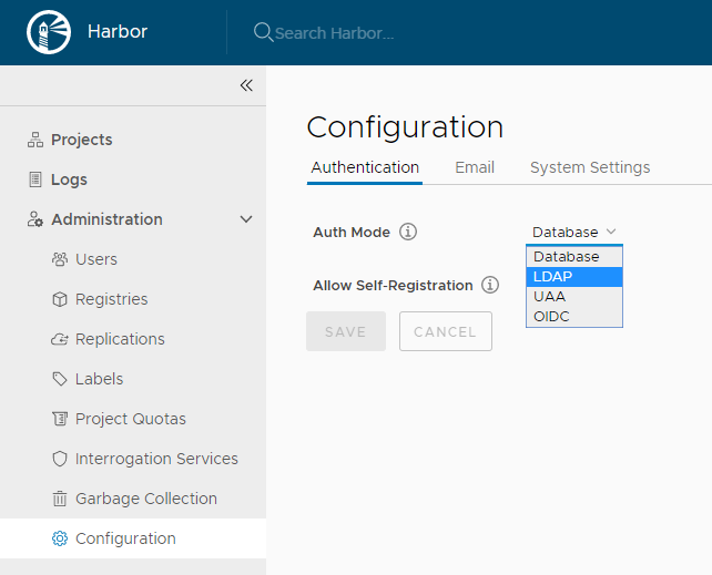 LDAP authentication